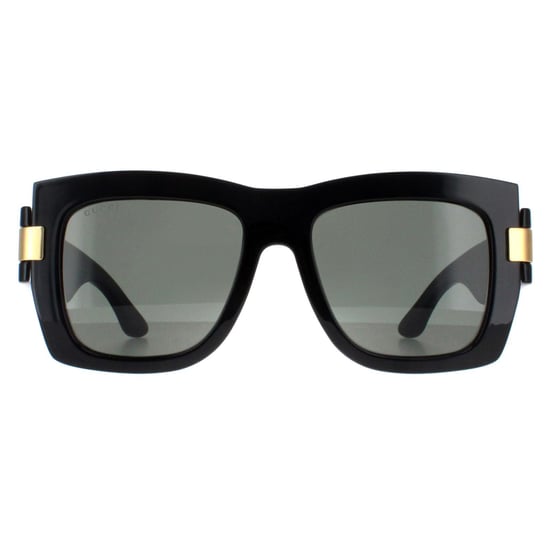 Gucci Cuadrado Mujer Negro con Oro Gris GG1688S - Image 1