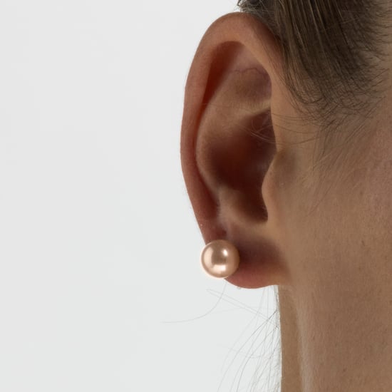 Pendientes Luxenter Luxenter, geel de plata de ley 925 y perla rosa acabado baño rodio - Image 3