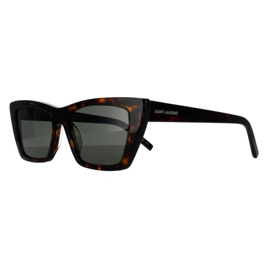 Gafas de sol Saint Laurent Cat Eye para mujer en Habana Oscuro y Gris - Image 2
