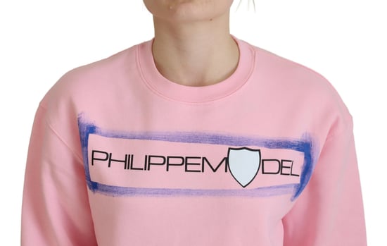 Sudadera rosa con cuello redondo - Image 4