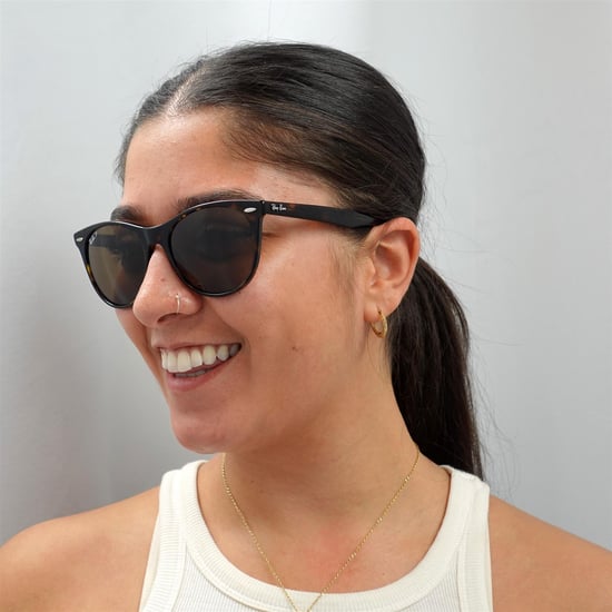 Ray-Ban Gafas de Sol Wayfarer II RB2185 902/57 Rayas Habana Marrón Polarizadas - Image 6