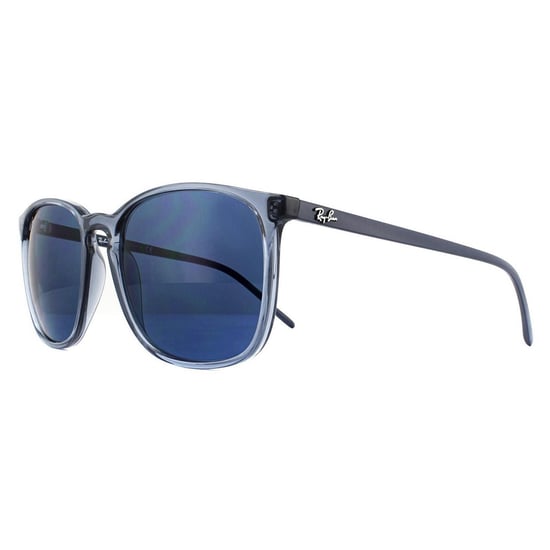 Gafas de sol Ray-Ban Square para hombre en azul transparente con degradado azul - Image 2
