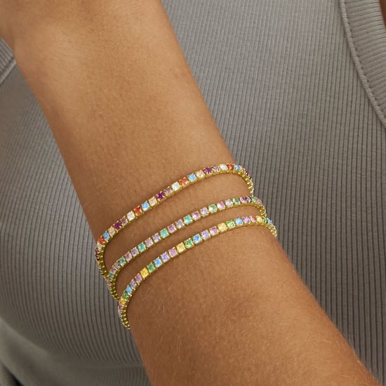 Pulsera Luxenter de Plata de Ley 925 con Circonita Multicolor acabada en oro amarillo de 18K - Tahu - Image 4