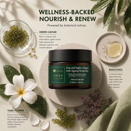 Dr Botanicals Green Caviar Crema Hidratante Día y Noche Colágeno Antienvejecimiento 50ml - Image 6