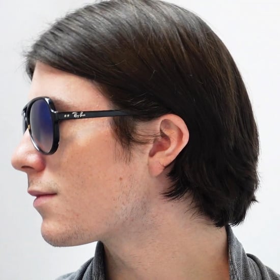 Gafas de sol Ray-Ban Aviator unisex en degradado marrón habana claro - Image 6
