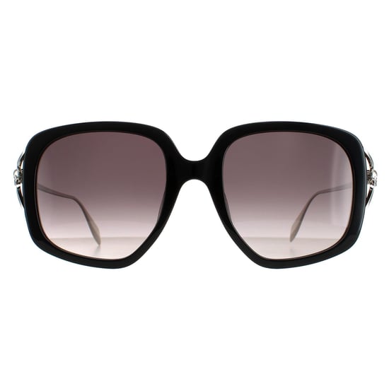 Alexander McQueen Cuadrado señoras negro plata gris degradado am0374s - Image 1