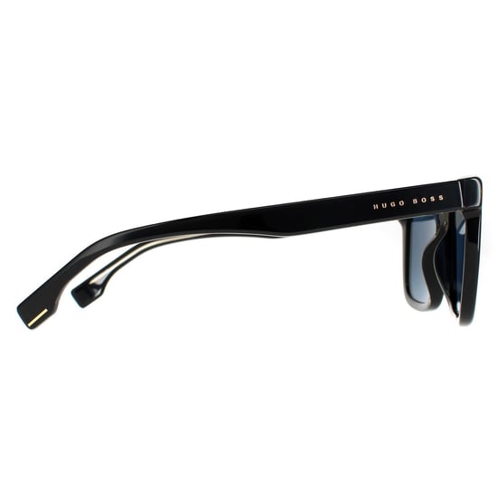 Hugo Boss Cuadrado Hombre Negro Marrón Oro Espejado Boss 1317/S - Image 4