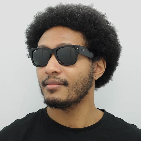 Ray-Ban Cuadradas Unisex Negro Pulido Verde RB0840S Mega Wayfarer - Image 6