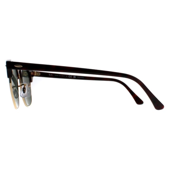 Gafas de sol Rayban Clubmaster 3016 990/58 Rojo Habana Verde Polarizadas Grandes 51mm - Image 3