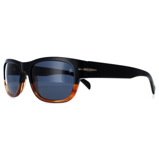David Beckham DB7035/S 37N KU negro cuerno azul gafas de sol - Image 2
