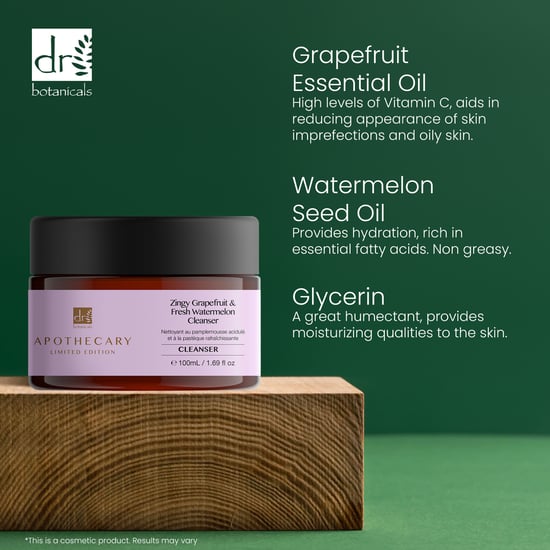 Dr. Botanicals Limpiador antiedad de pomelo refrescante y sandía fresca 100 ml x 2 - Image 3