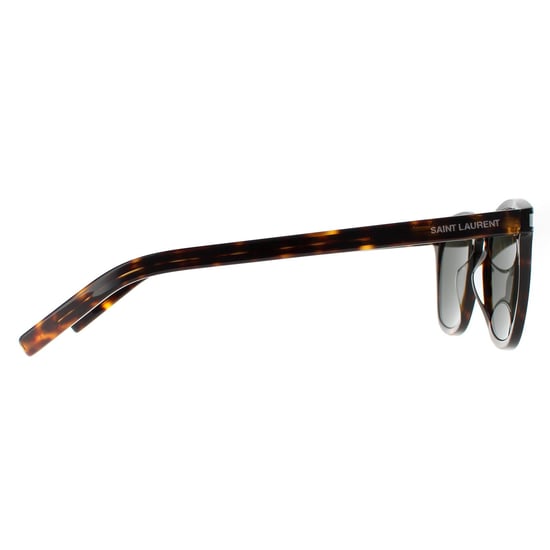 Gafas de sol cuadradas unisex Saint Laurent Gris Habana Oscuro SL 28 slim - Image 4