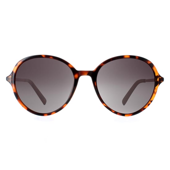 INVU Round Womens Demi Tortoise Marrón Oro Gris Polarizada B2135 - Image 1