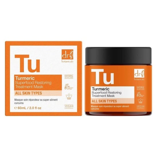 Dr. Botanicals Mascarilla de tratamiento antiedad reparadora con cúrcuma, superalimento, 60 ml - Image 1