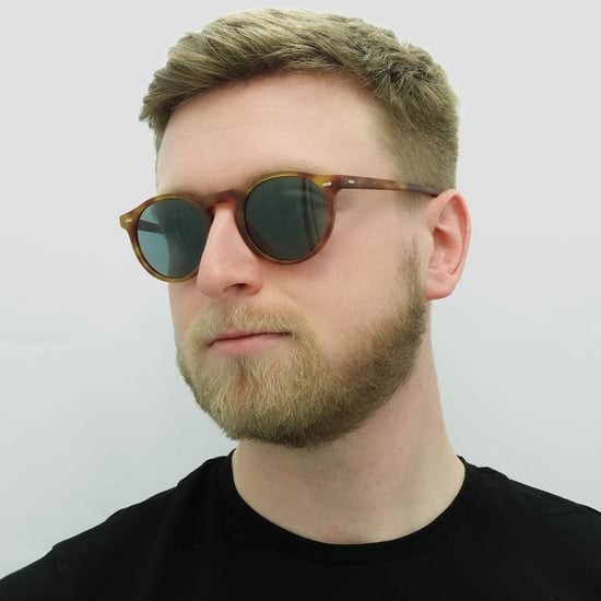 Oliver peoples gafas de sol redondas para hombre Semi Matt Havana Indigo photochrome - Image 6