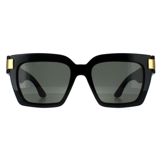 Gucci Cuadrado Mujer Negro con Oro Gris GG1689S - Image 1