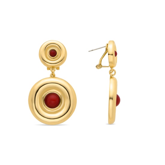 Pendientes Luxenter Orche acabados en oro amarillo 18k - Image 1