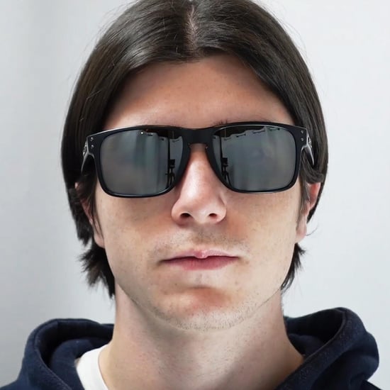 Gafas de sol Oakley rectangle black pulidas prizm sapphire para hombre - Image 4