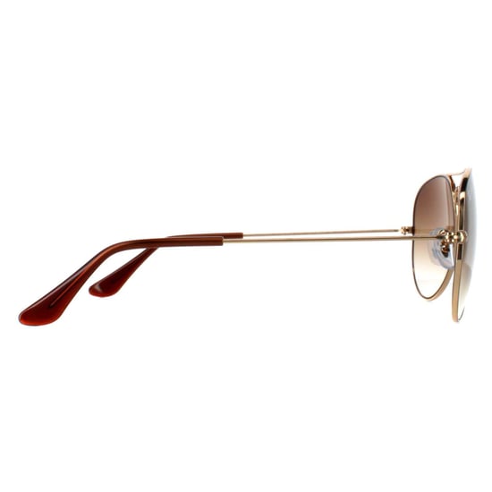 Gafas de sol Ray-Ban Aviator unisex en degradado marrón dorado RB3025 - Image 4