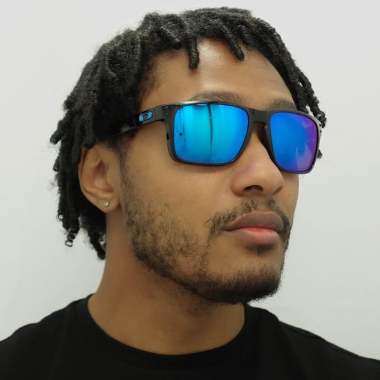 Gafas de sol Oakley Square para hombre en zafiro prizm negro pulido - Image 6
