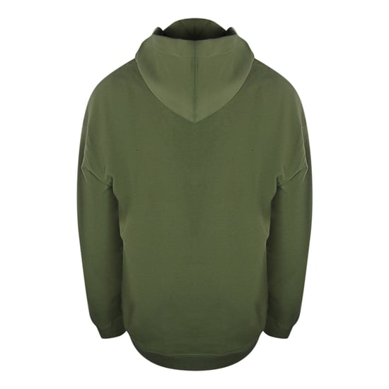 Sudadera Verde Con Capucha Y Logo Multicolor Bordado De Moschino - Image 3