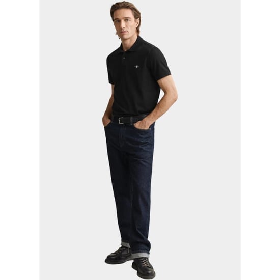 GANT Mens Regular Fit Short Sleeve Shield Logo Pique Polo - Image 4