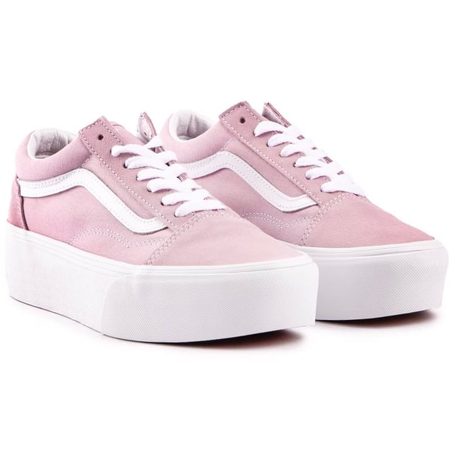 Vans plataforma rosas hot sale