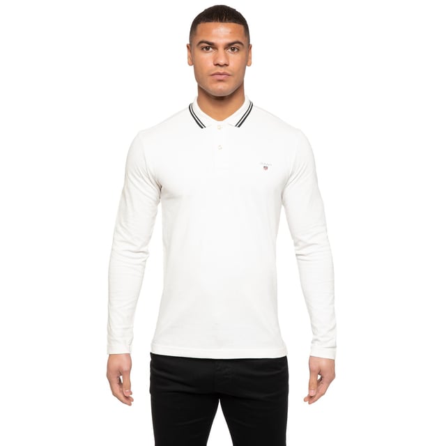 Polos manga shop larga hombre gant
