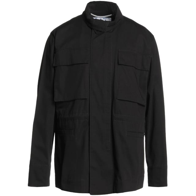 Off White Chaqueta campo negra con logo de flecha negra