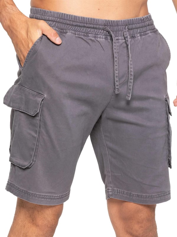 Pantalón corto cargo con cintura elástica
