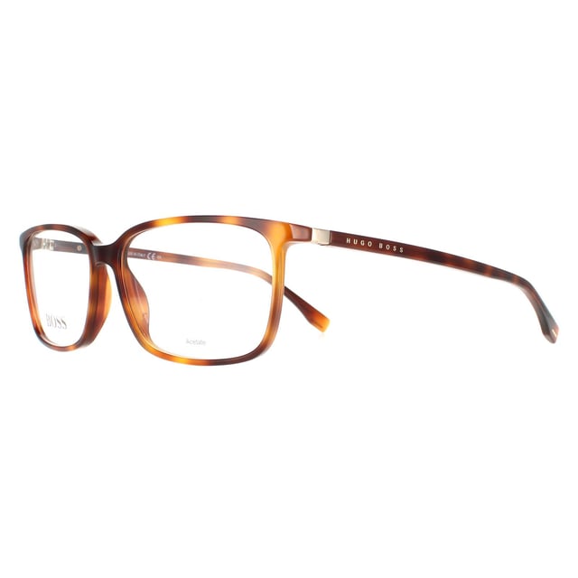 Hugo Boss rectangular hombre Oro Habana Boss 0679 It
