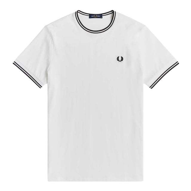 Camiseta fred deals perry blanca