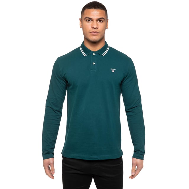 Polo gant 2025 hombre manga larga