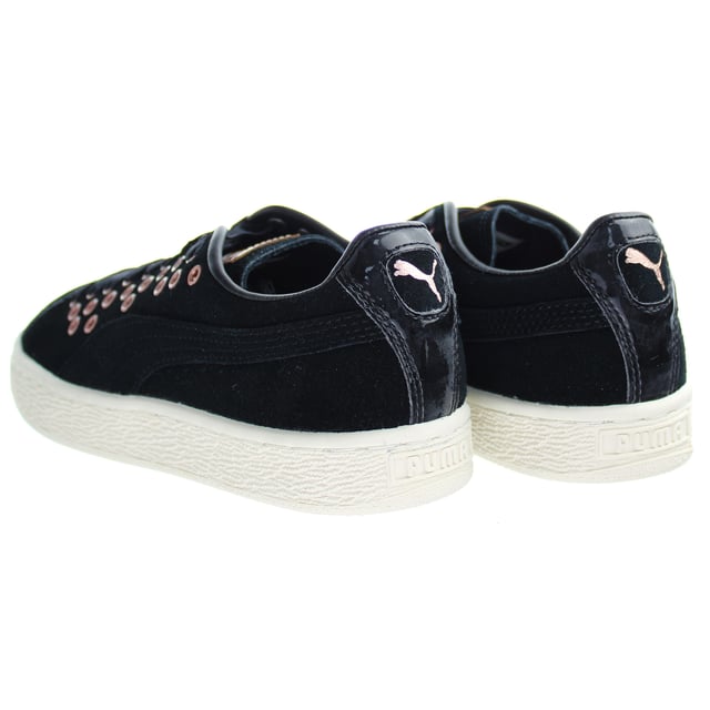 Puma suede negro best sale mujer