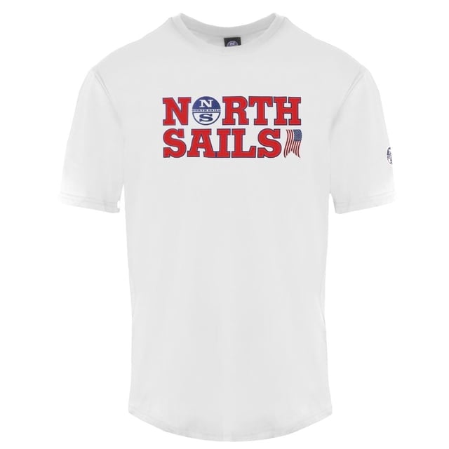 Camiseta blanca para hombre, North Sails, Camisetas