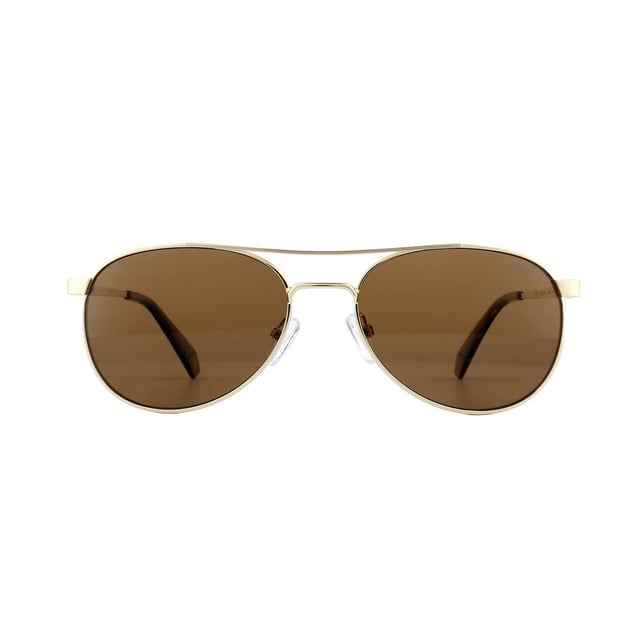 Gafas de sol polarizadas Polaroid Aviator Womens Gold Bronze