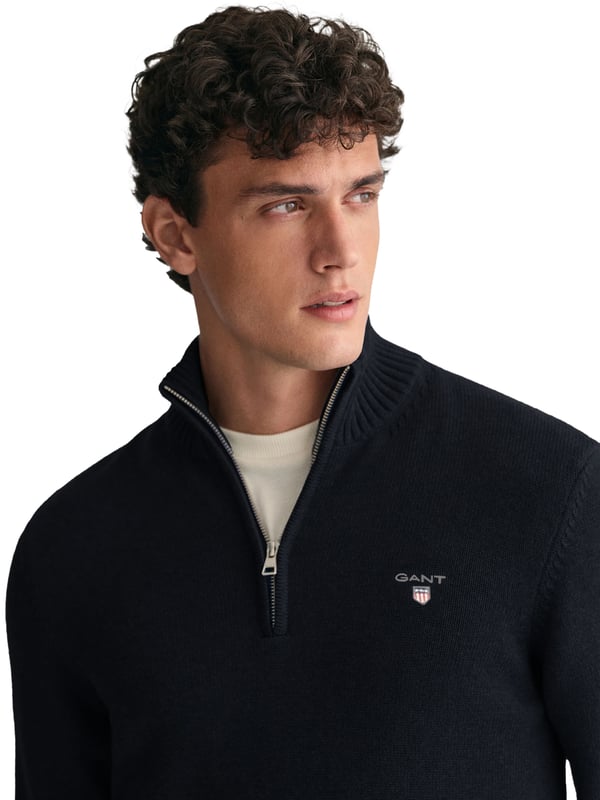 Gant  Sudadera con media cremallera para hombre