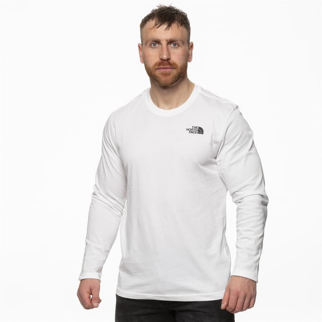 Camiseta Easy de manga larga para hombre en blanco de The North Face