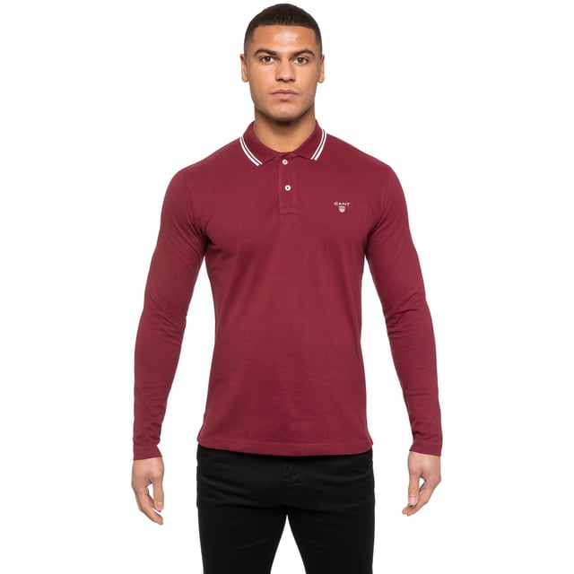 Polos manga larga hombre gant sales