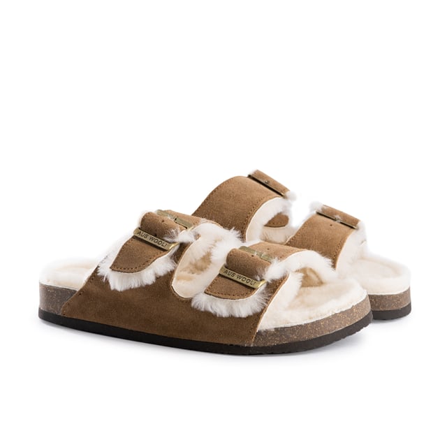 Aus Wooli Australia Sandalias unisex Portsea con forro de piel de oveja