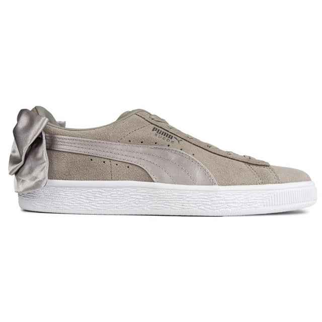 Zapatos puma con lazo gris top