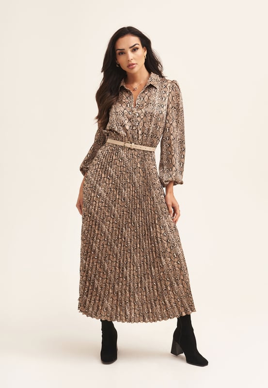 Vestido deals camisero serpiente
