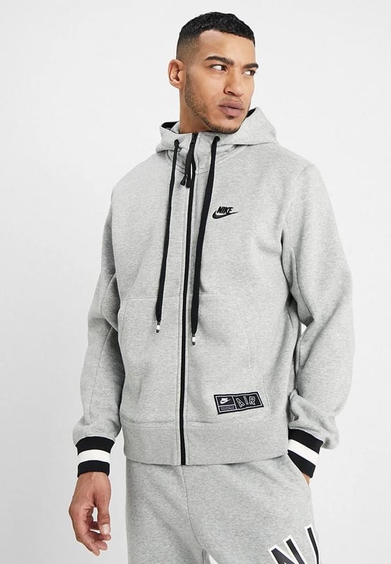 Conjunto de chándal completo con cremallera en gris para hombre Nike Air