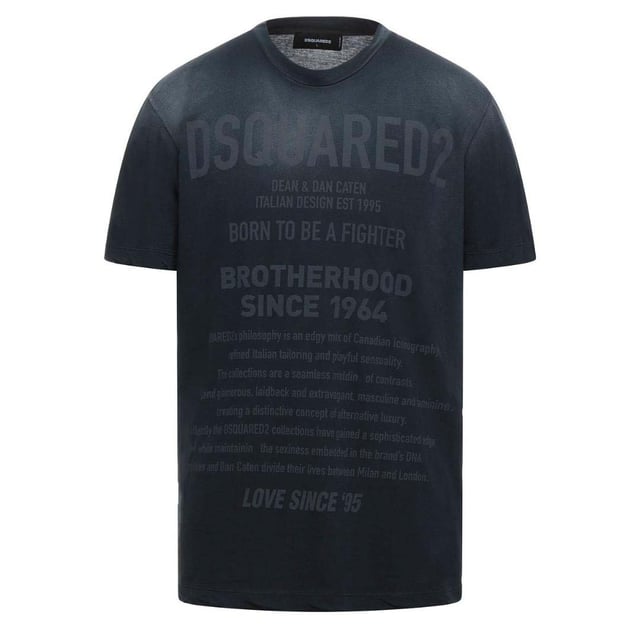 Camiseta negra desteñida clearance
