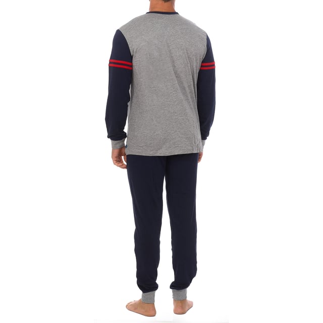 Pijama manga larga tejido tundosado A0CHF hombre