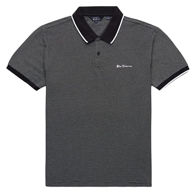 Polo a rayas shop blanco y negro