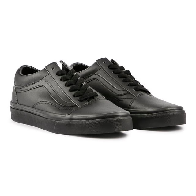 Vans negras totalmente discount