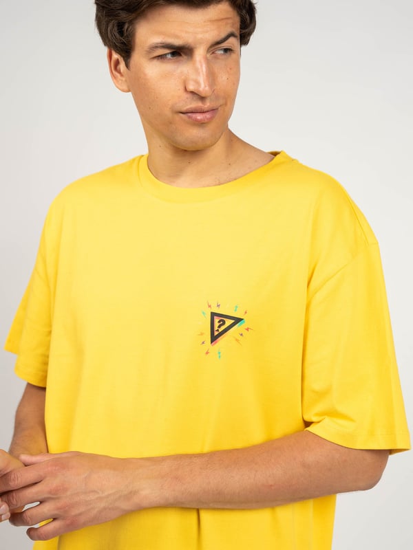 Camiseta Guess Hombre Amarillo