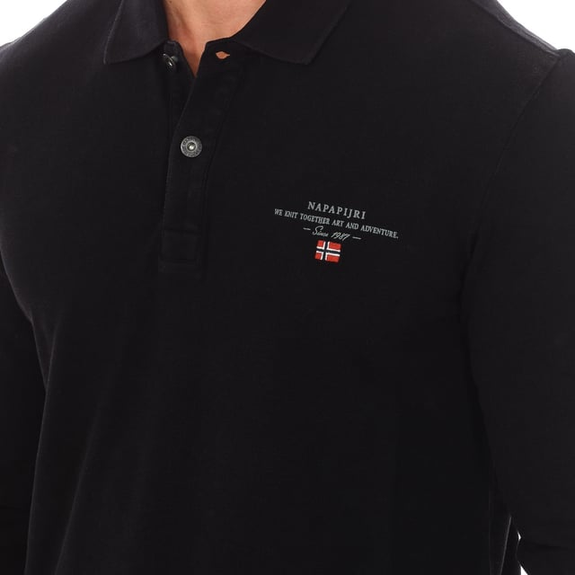 Polo Manga Larga Elbas con cuello de solapa NP0A4GJV hombre