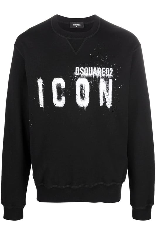 Sudadera Dsquared2 Icon Spray Negro